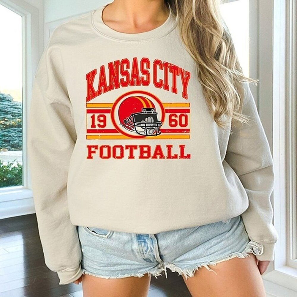 Kansas City Chiefs NFL Football Sweatshirt Vintage Game Day Crewneck Fan Gift 79